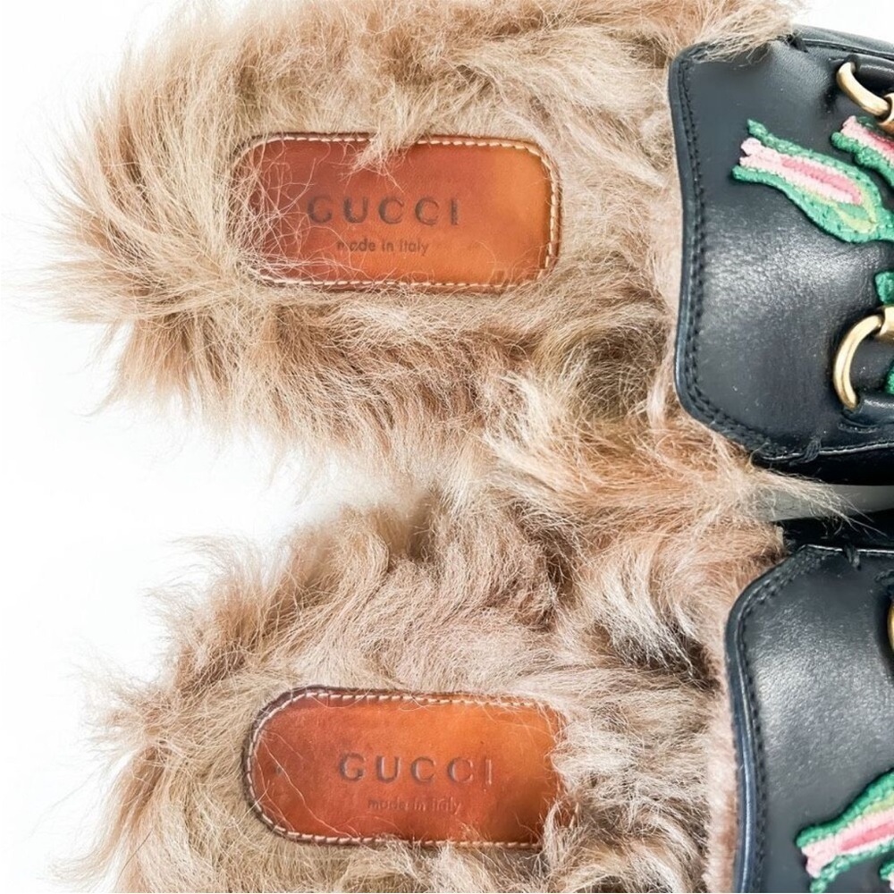 Gucci Loafer Mule Princetown with Fur - Picture 7 of 13